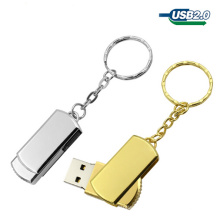 Luxus Top Qualität Swivel / Twist Metall USB-Sticks mit Schlüsselring